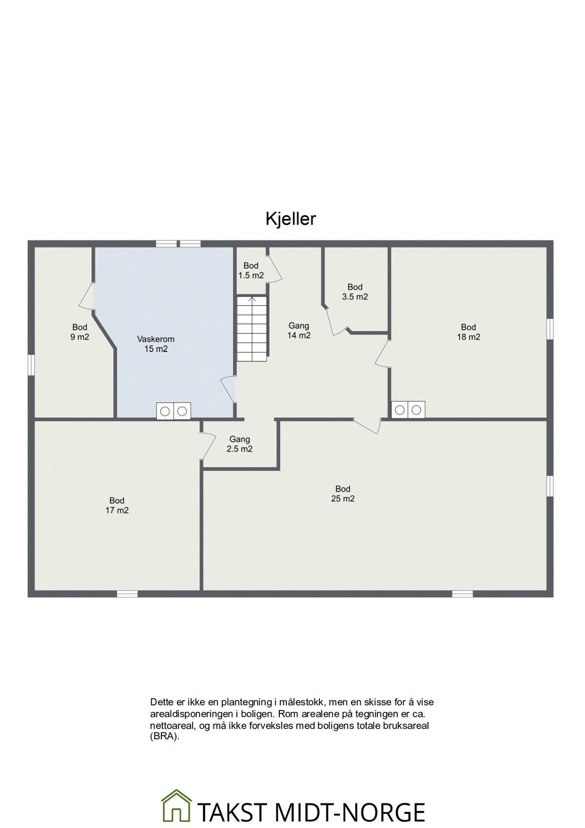 Plantegning kjeller Galleribilde