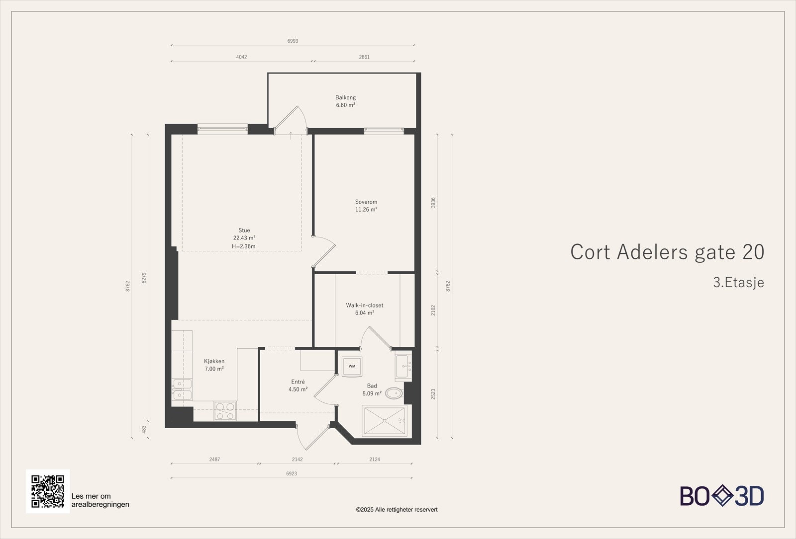 Plantegning 3.Etasje Galleribilde