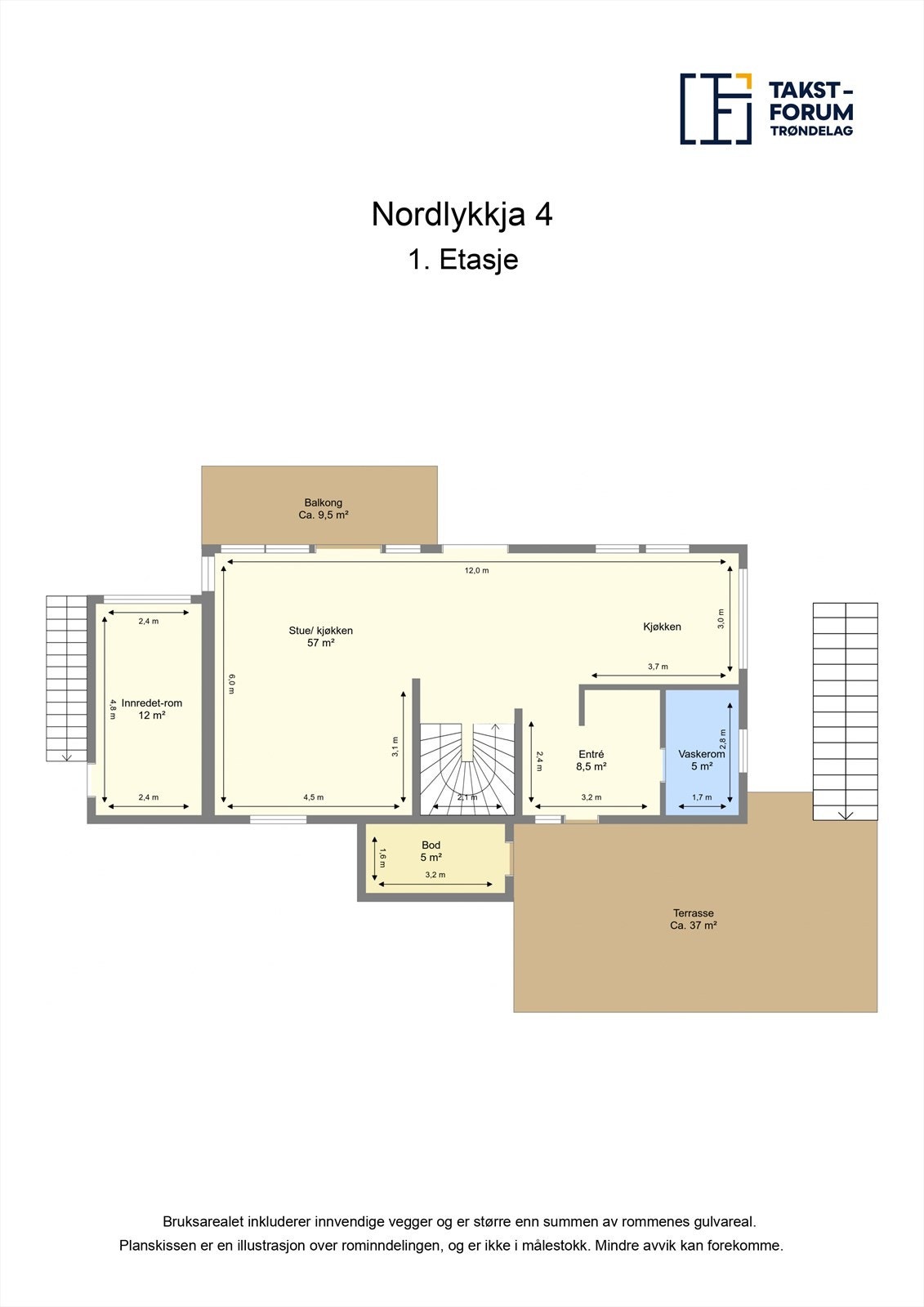 Plantegning første etasje. Galleribilde