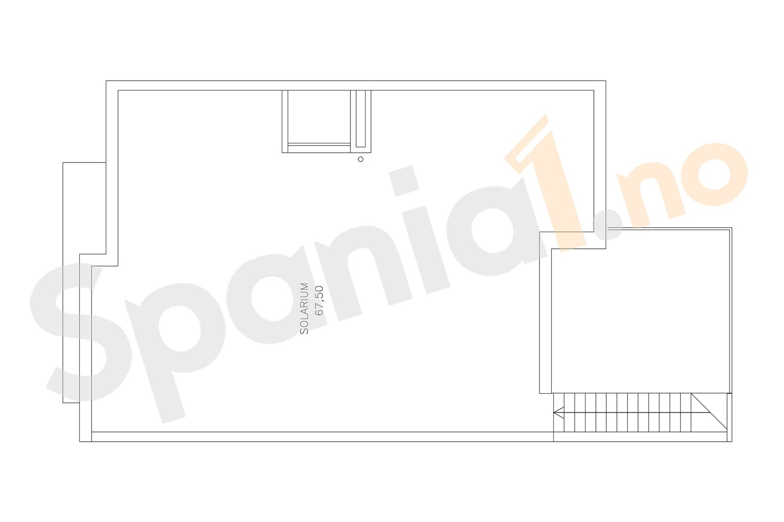 Plantegning takterrasse Galleribilde
