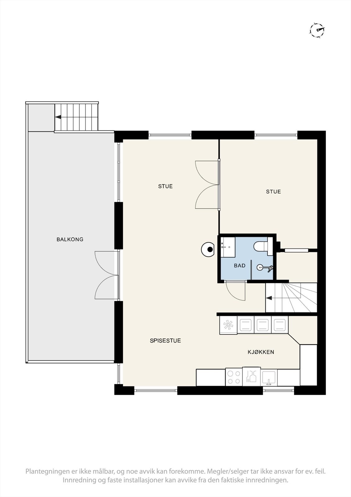 Plantegning 2. etasje Galleribilde