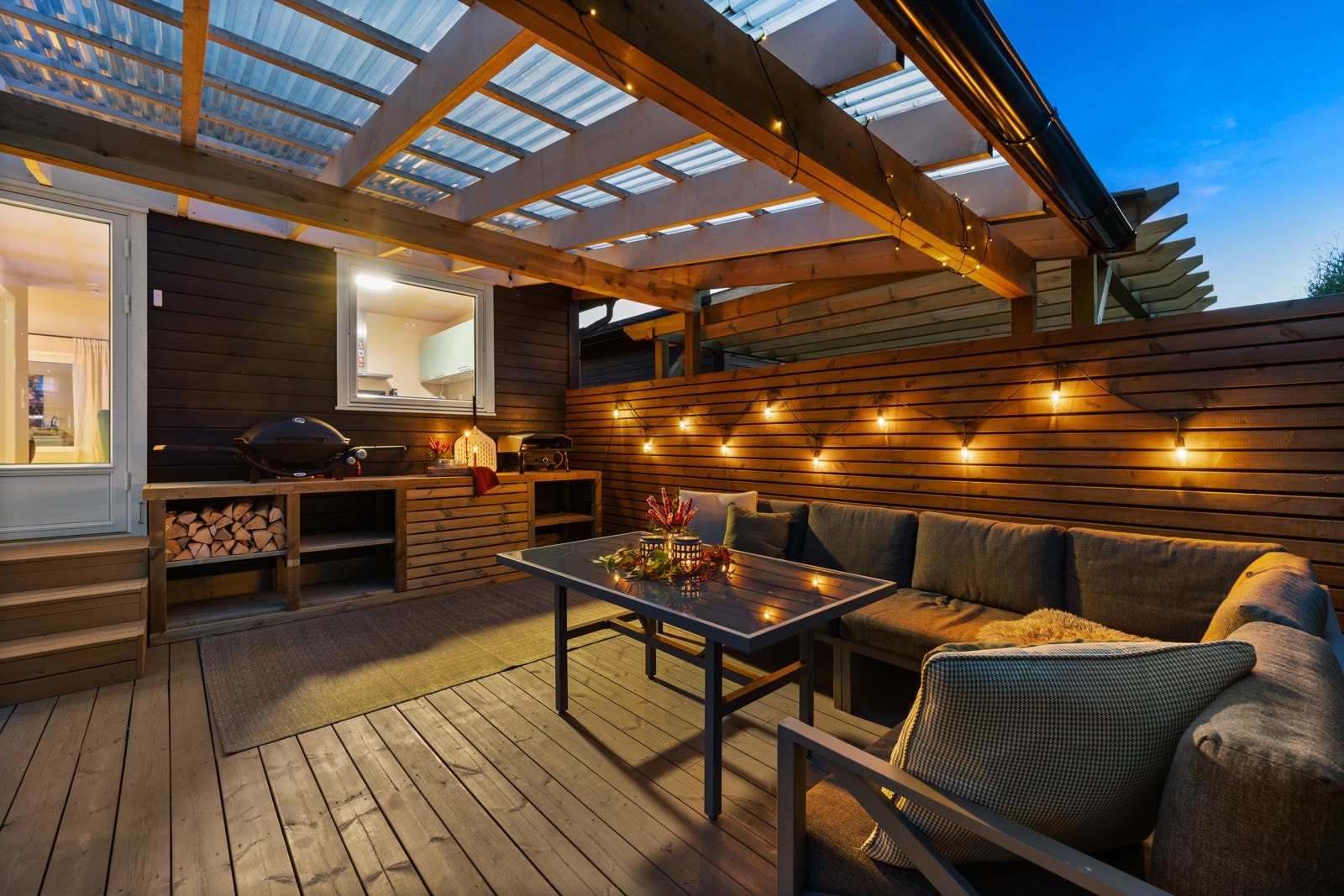 Denne terrassen måler hele 30 kvm. Galleribilde