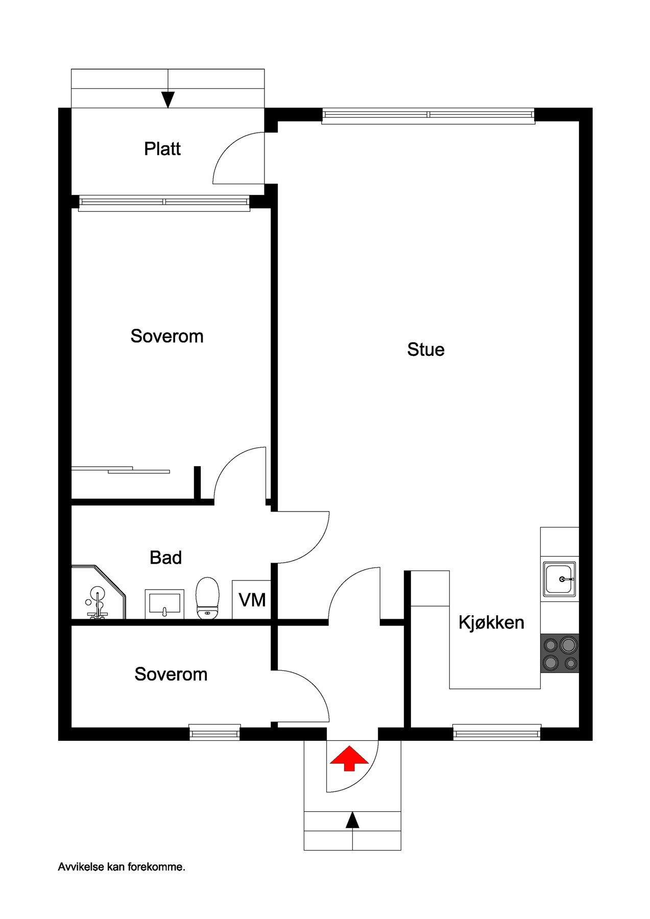 Plantegning Galleribilde