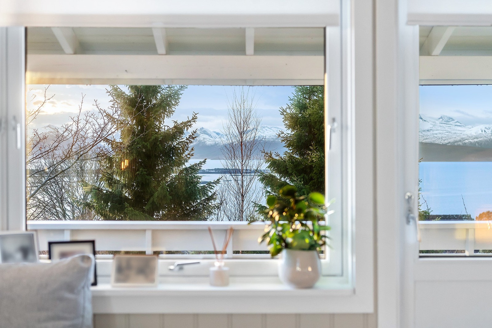 Nydelig utsikt fra sofakroken. Galleribilde