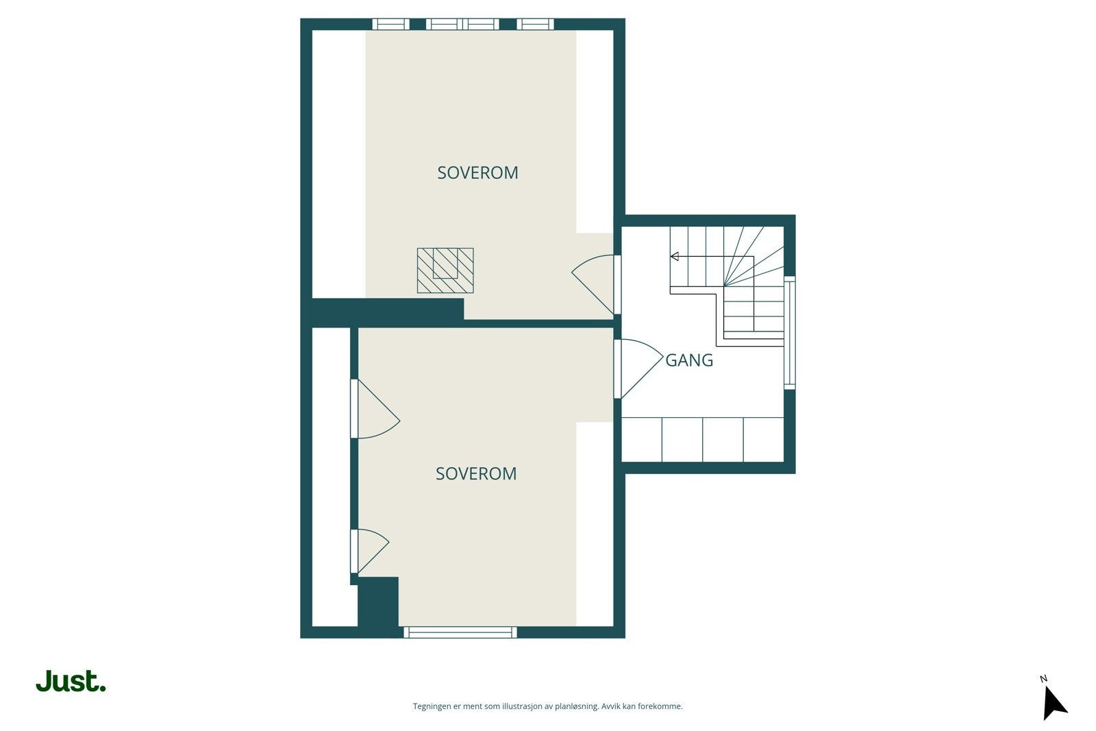 Overetasje. Galleribilde