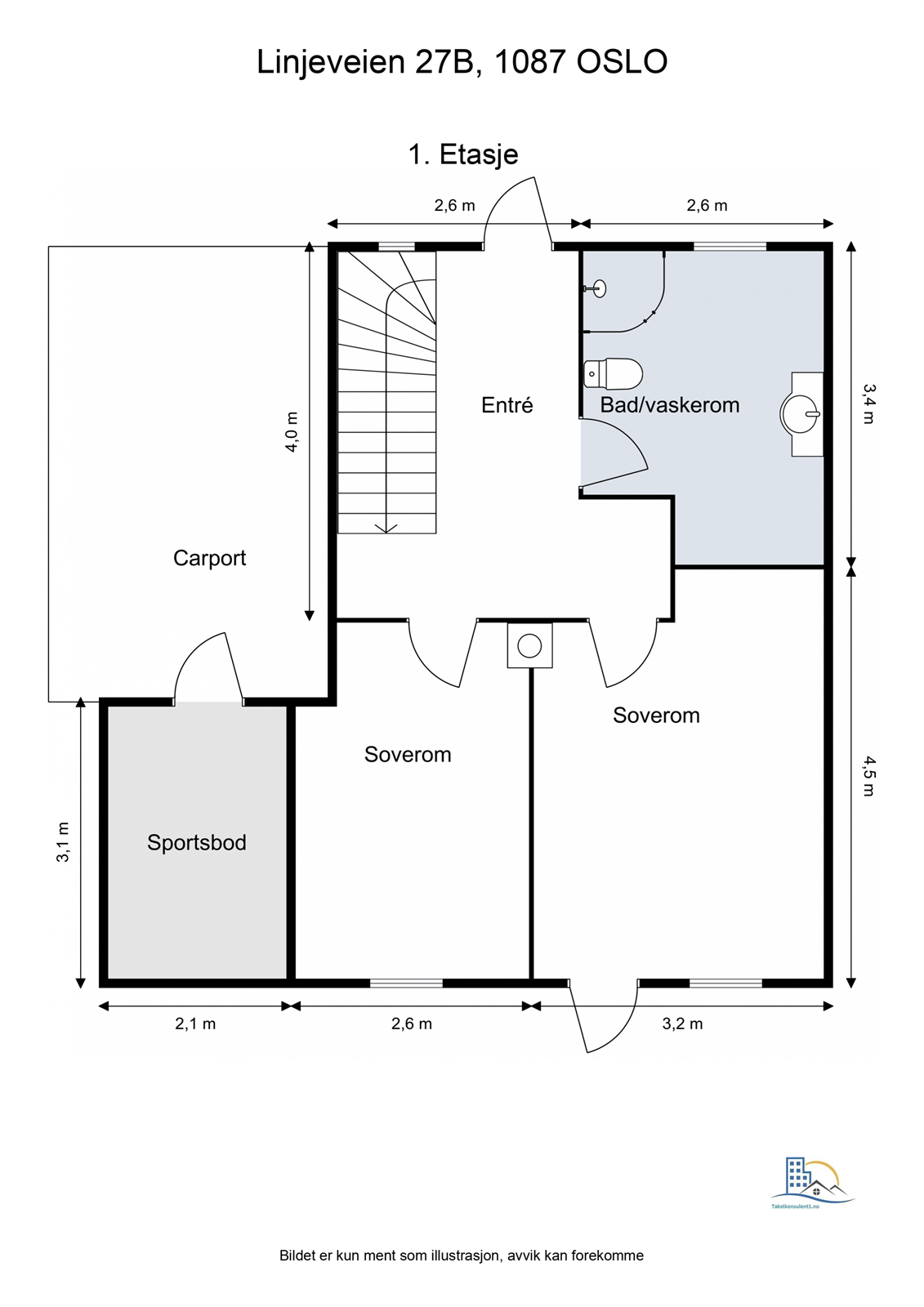 Floorplan letterhead - Linjeveien 27B, 1087 OSLO - 1. Etasje - 2D Floor Plan.png Galleribilde