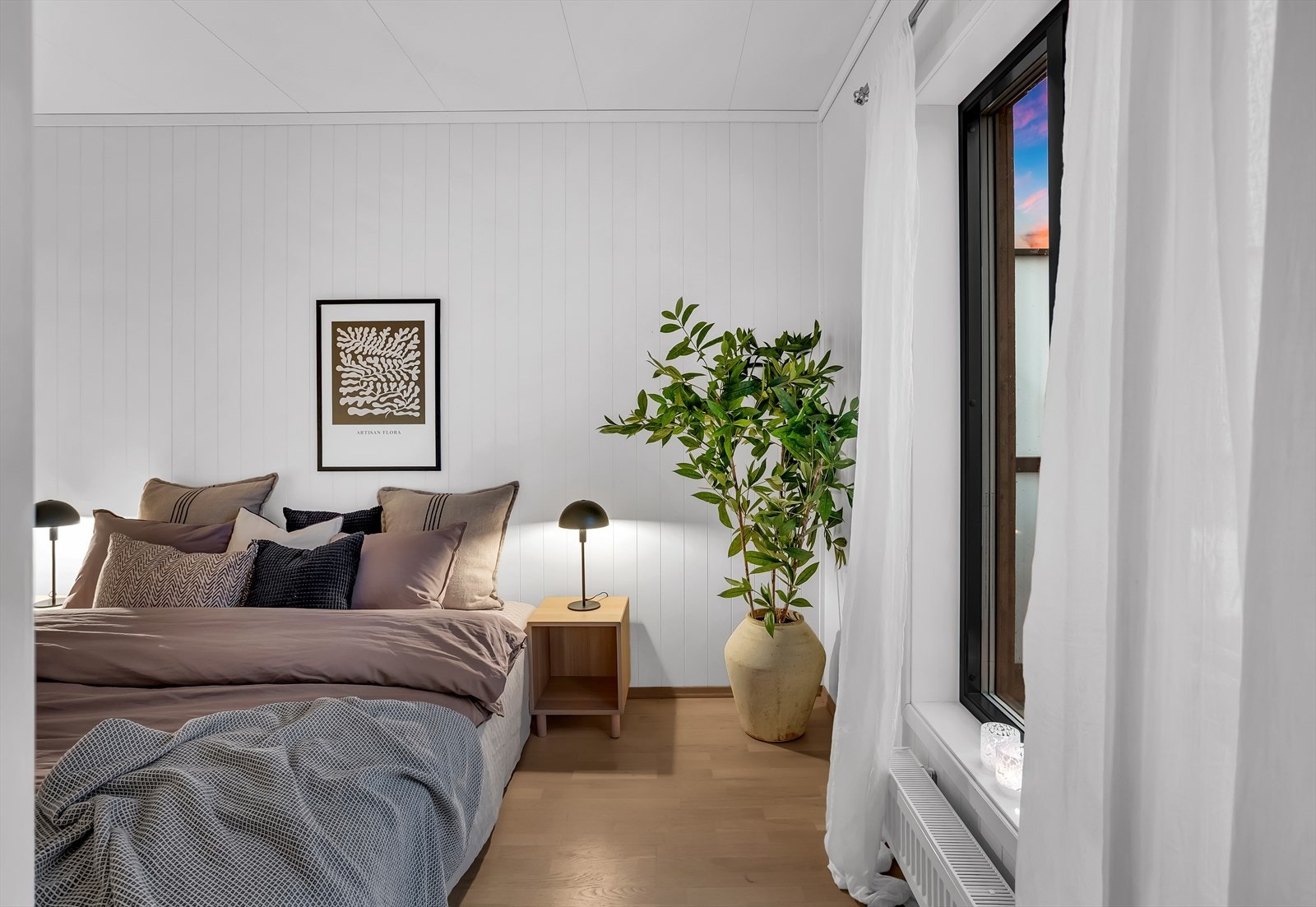 Hovedsoverommet er lunt og romslig. Galleribilde