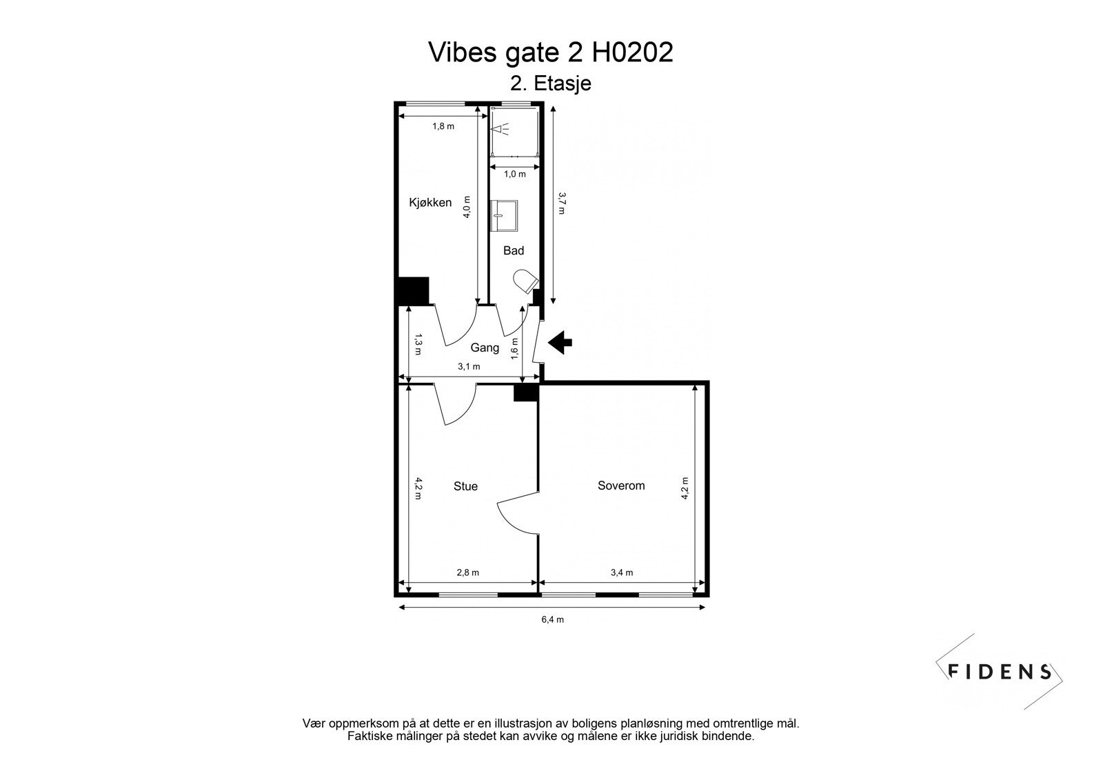 Plantegning 2. etasje Galleribilde