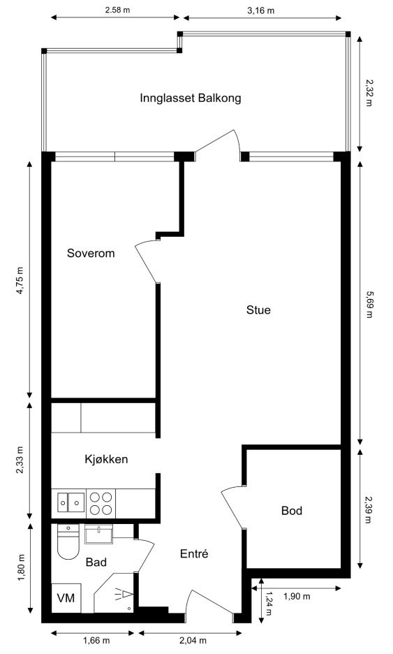 Planskisse Galleribilde