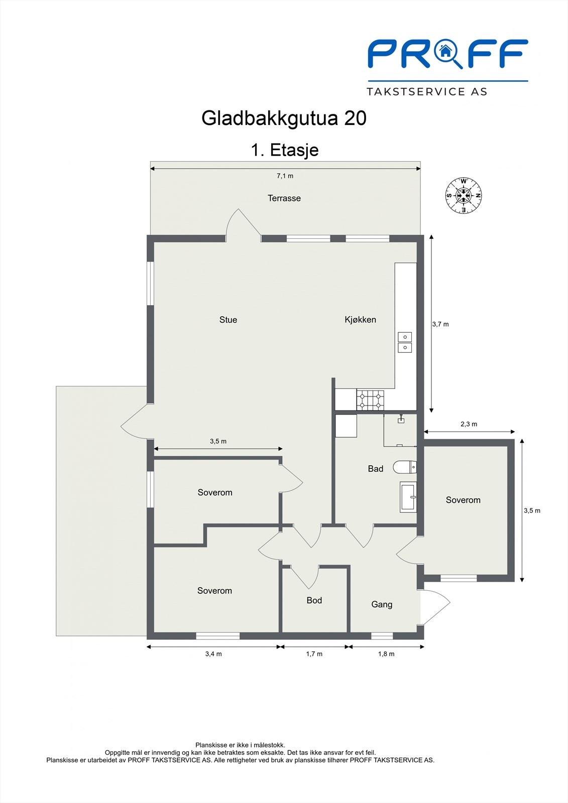 Planskisse. Galleribilde