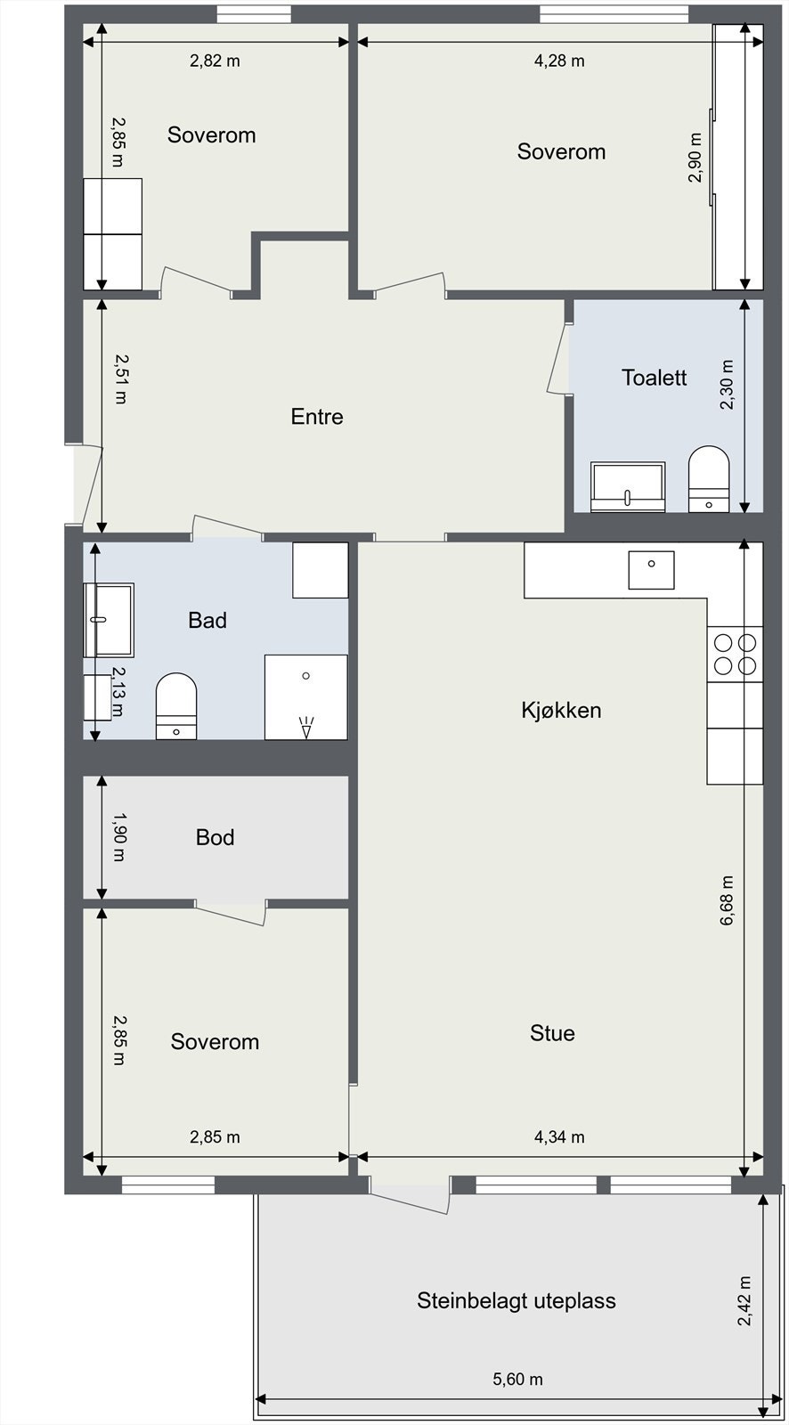 Plantegning Galleribilde