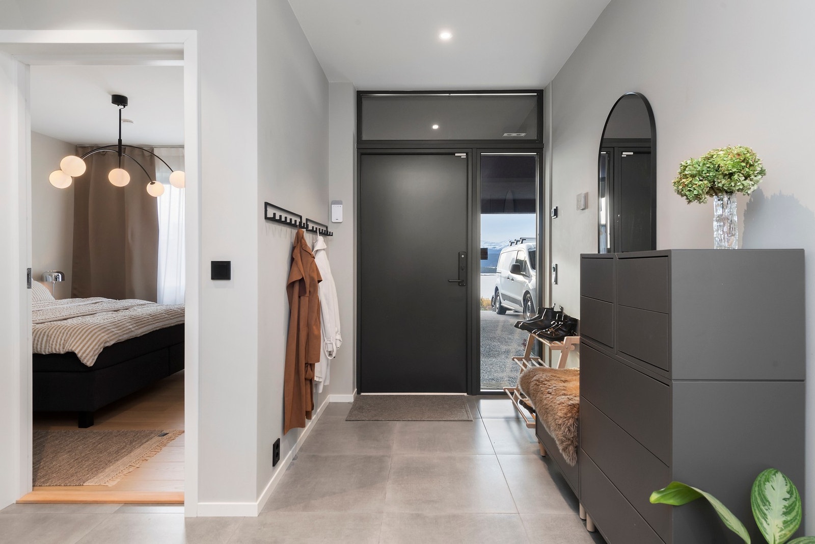 Entré/ hall med varmekabler Galleribilde