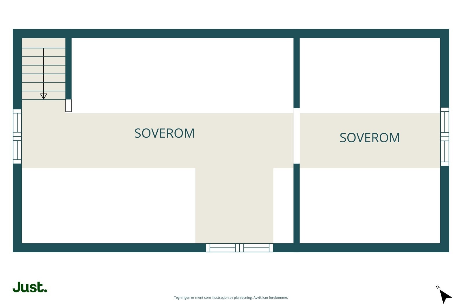 Planskisse hems. Galleribilde