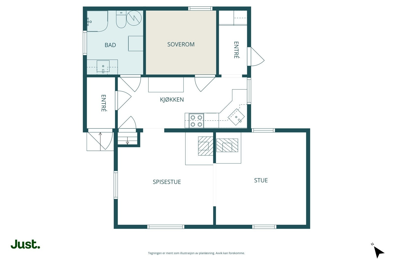 Planskisse hovedplan. Galleribilde