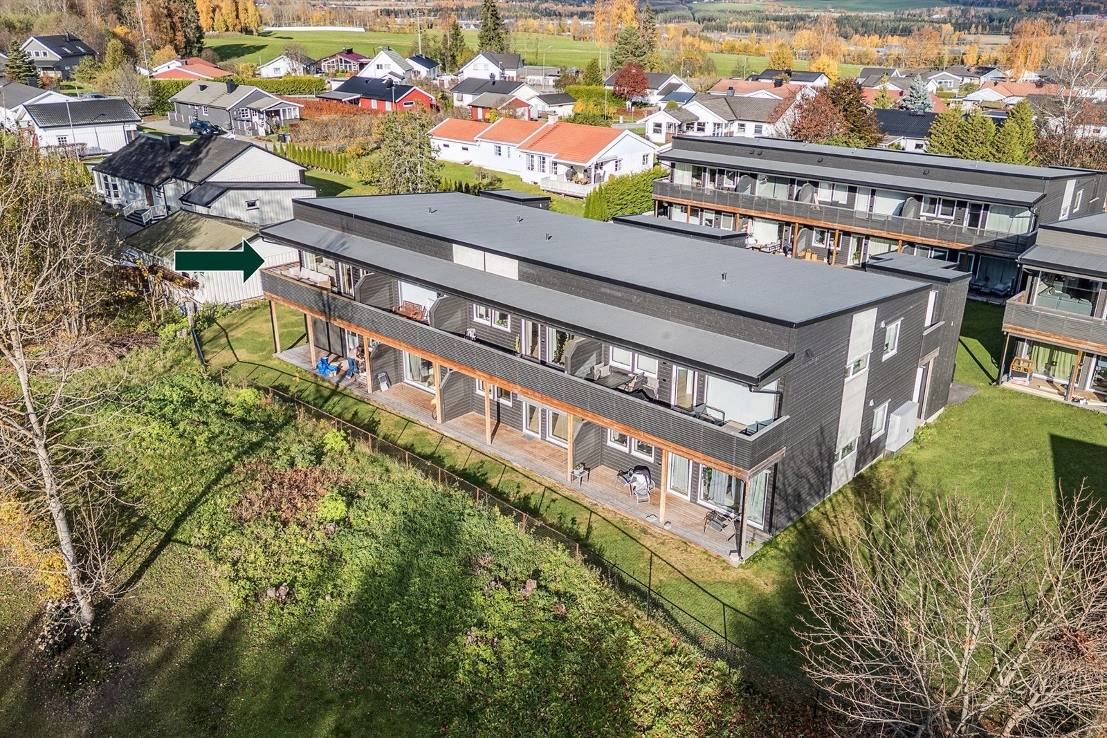 Leiligheten har en god intern beliggenhet på enden i 2. etasje. Galleribilde