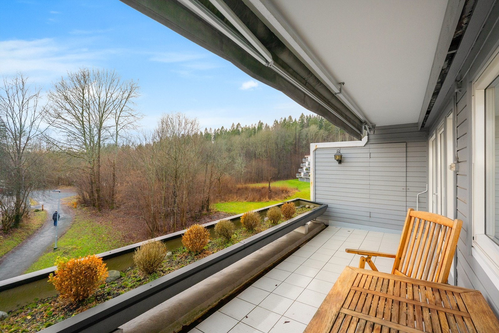 Fra stuen er det utgang til en herlig balkong Galleribilde