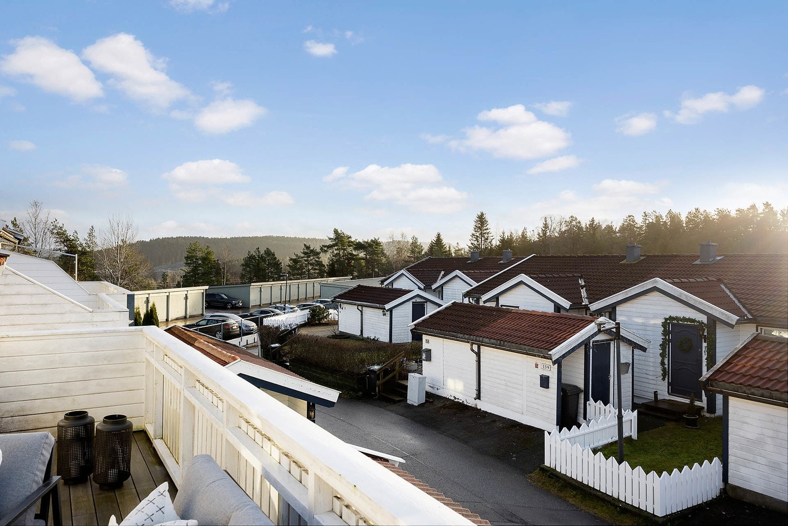 Utsyn fra balkongen. Galleribilde