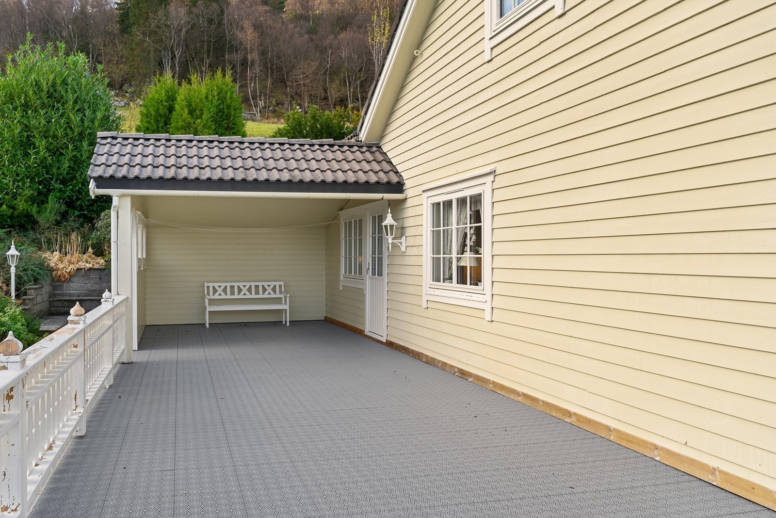 Overbygd veranda Galleribilde