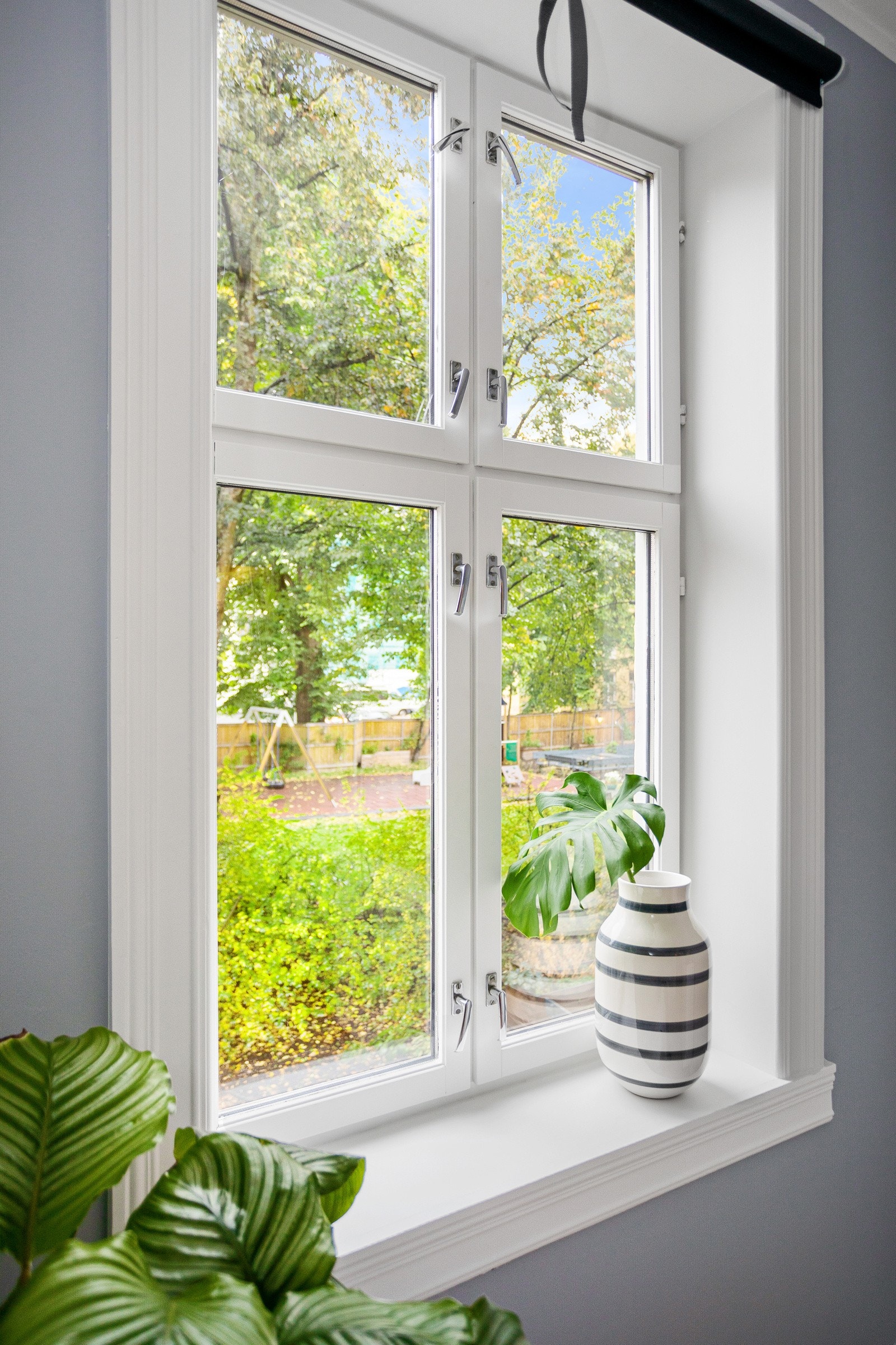 Soverom 3 vender også ut mot rolig bakgård uten biltrafikk. Galleribilde