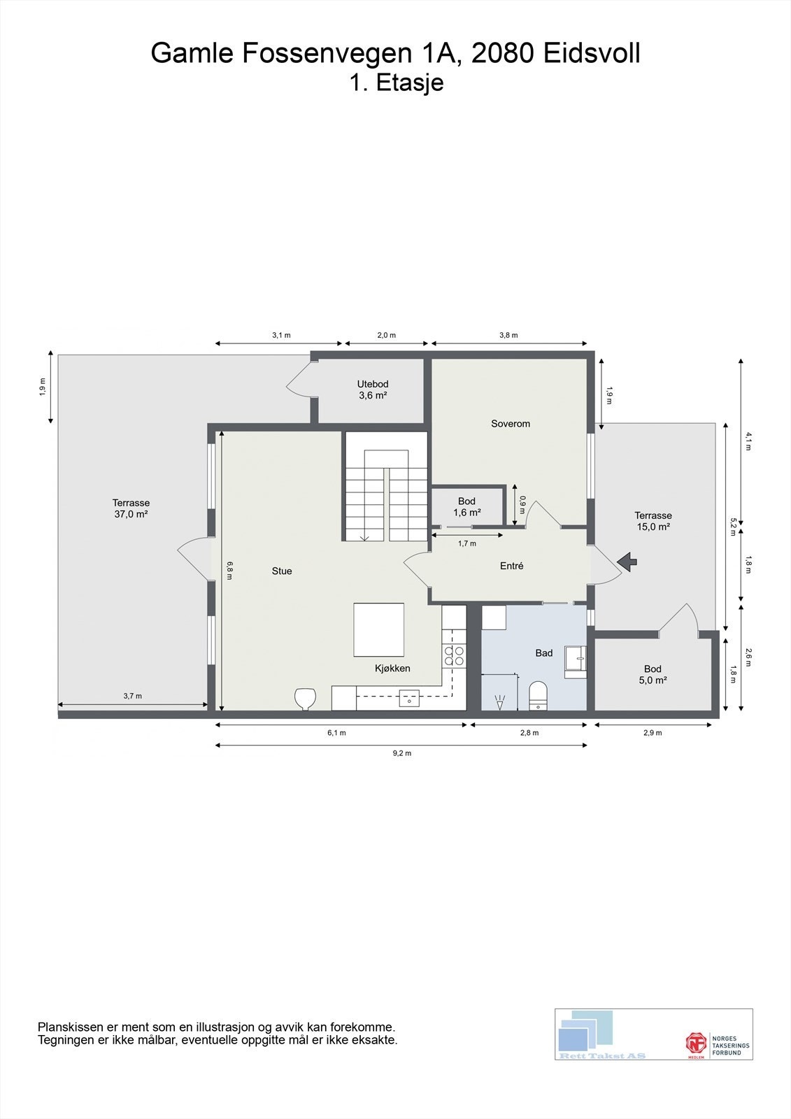 Plantegning 1. etasje. Galleribilde
