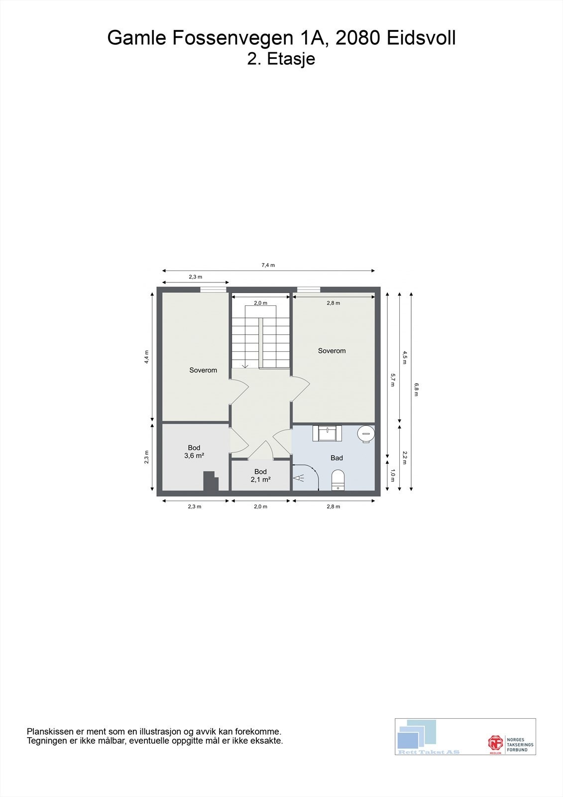 Plantegning 2. etasje. Galleribilde