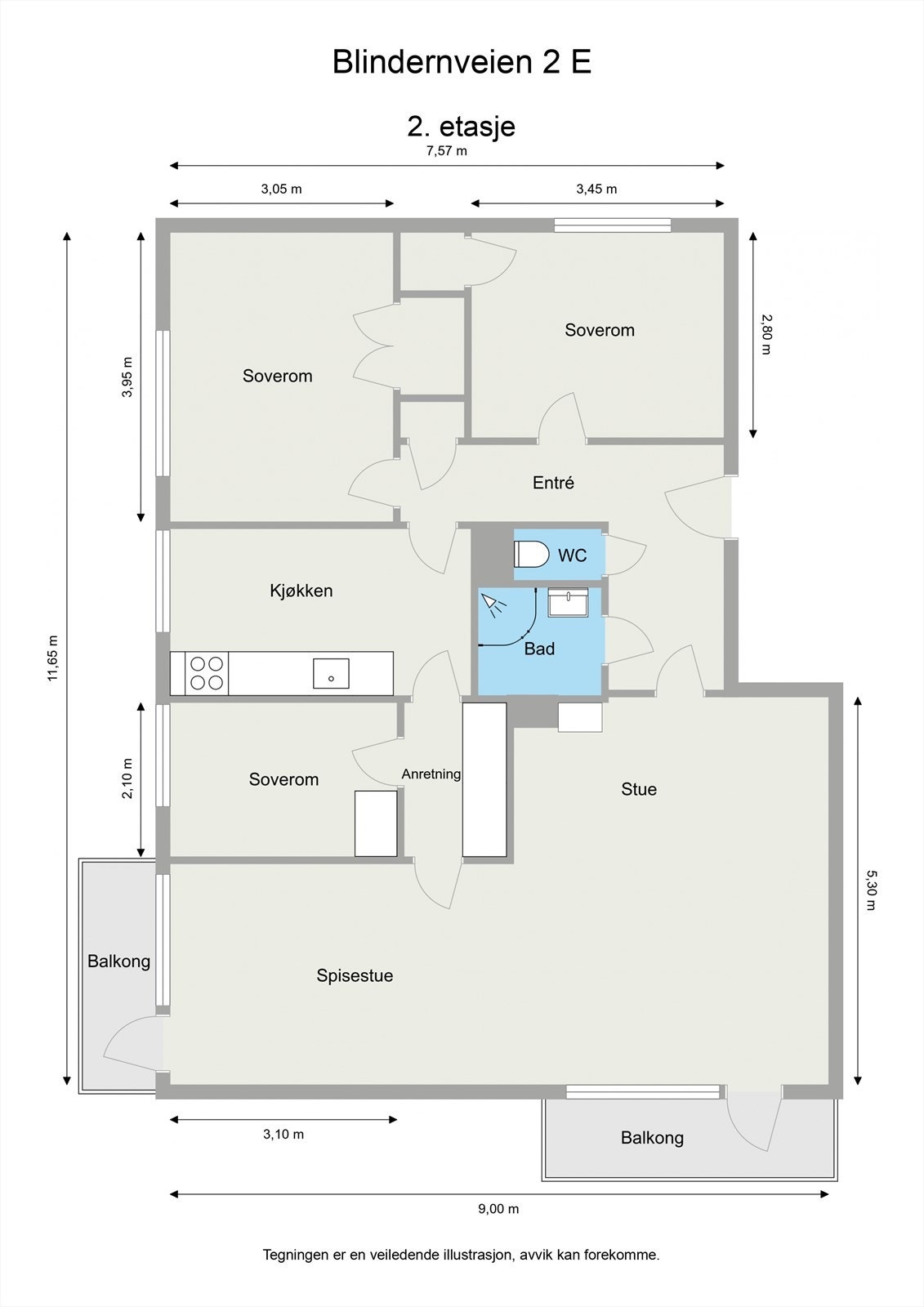 Plantegning. Galleribilde