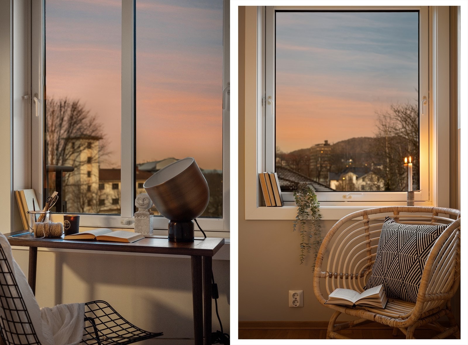 Fra soverommet har du utsikt over sentrum og Skaugumsåsen. Galleribilde