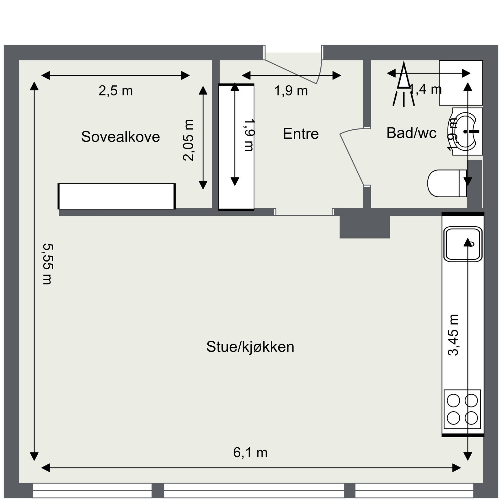 Plantegning Galleribilde