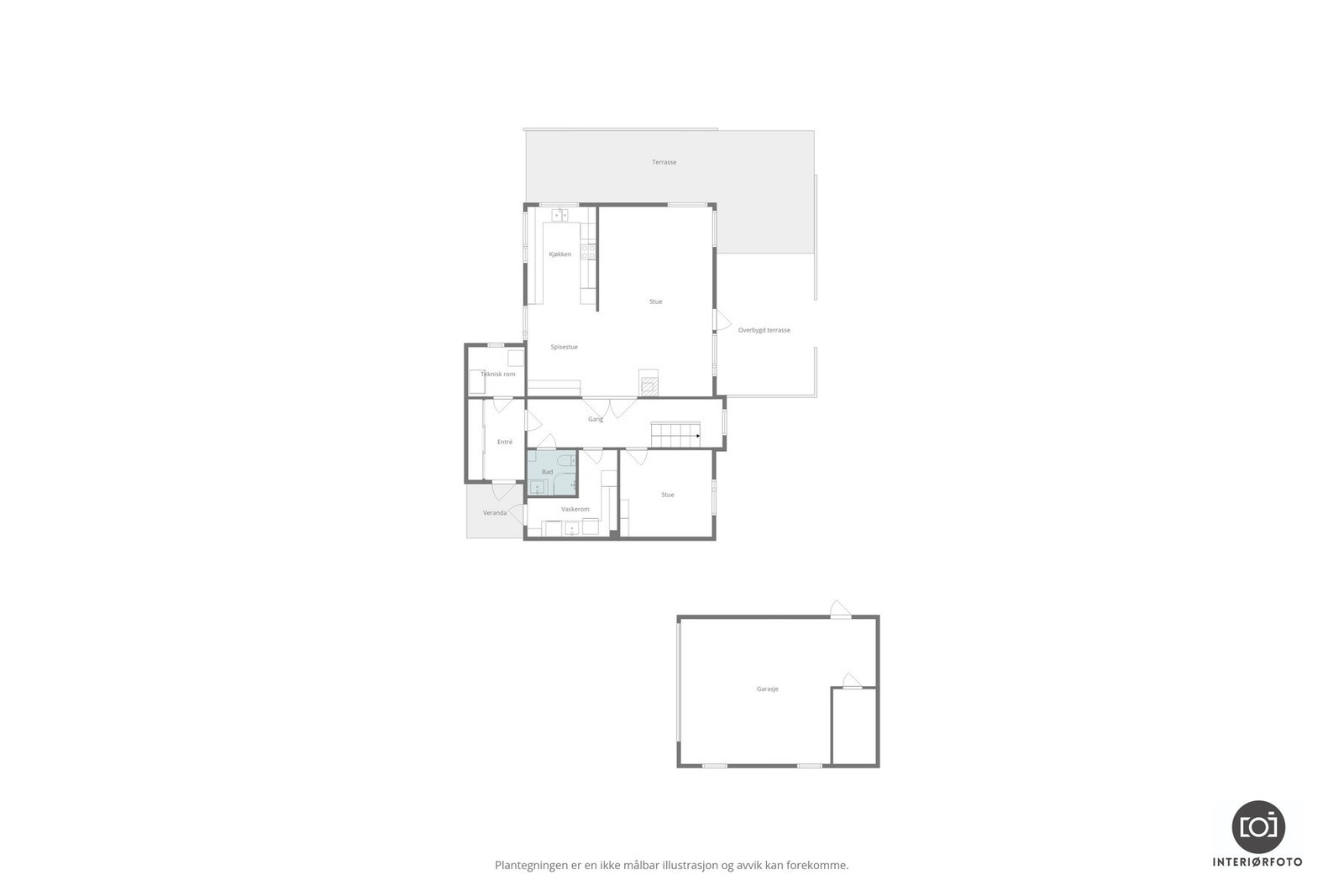 Plantegning hovedetasje Galleribilde