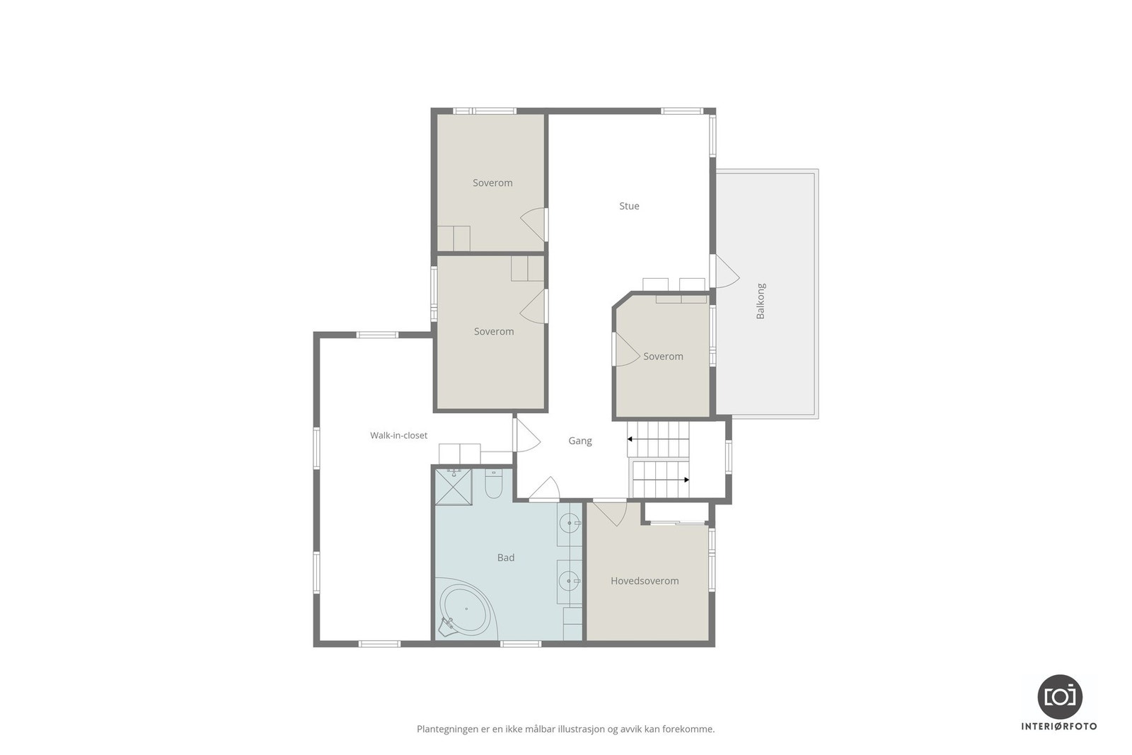 Plantegning 2.etasje. Galleribilde