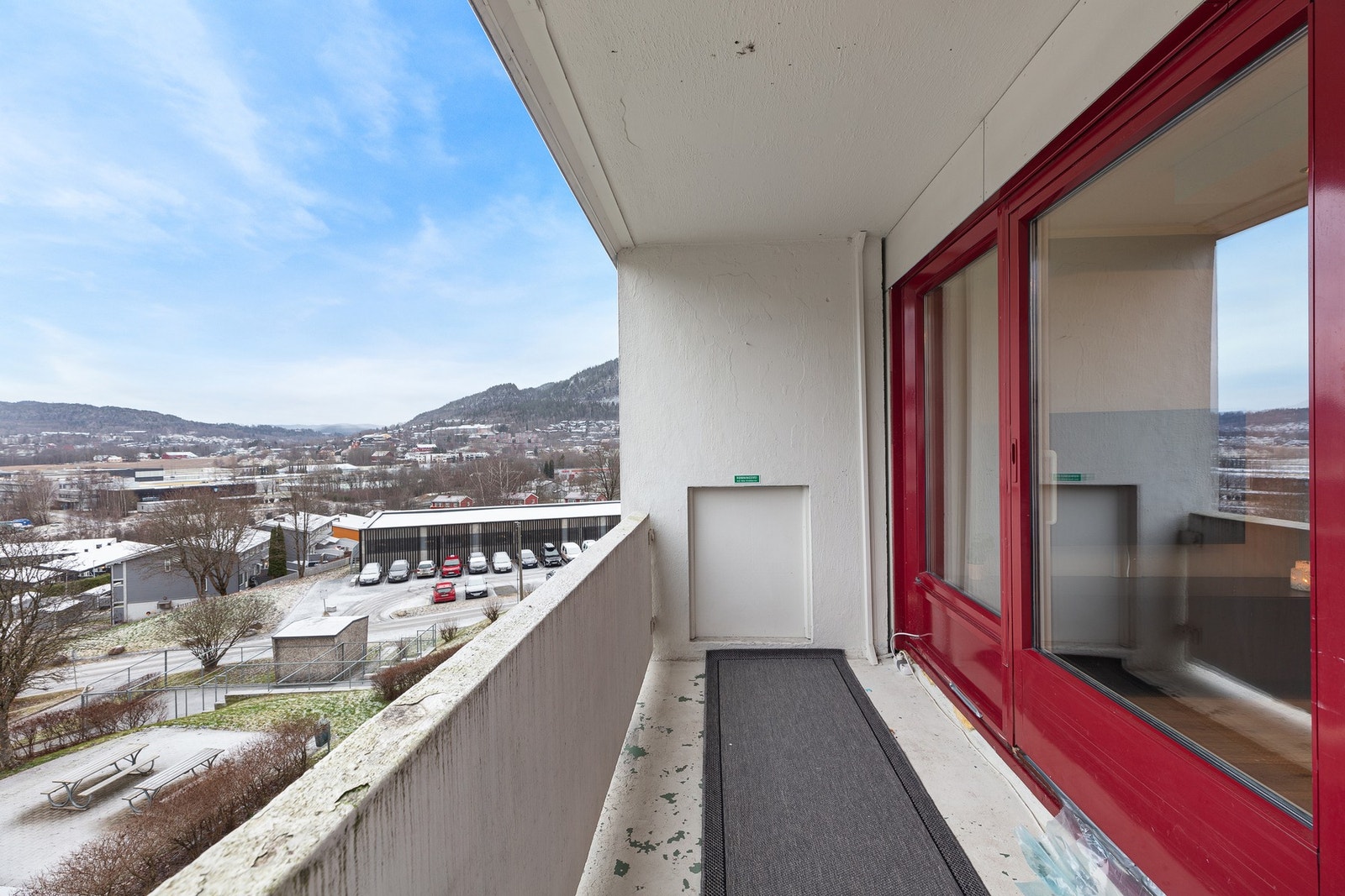 Flott utsikt fra balkongen Galleribilde