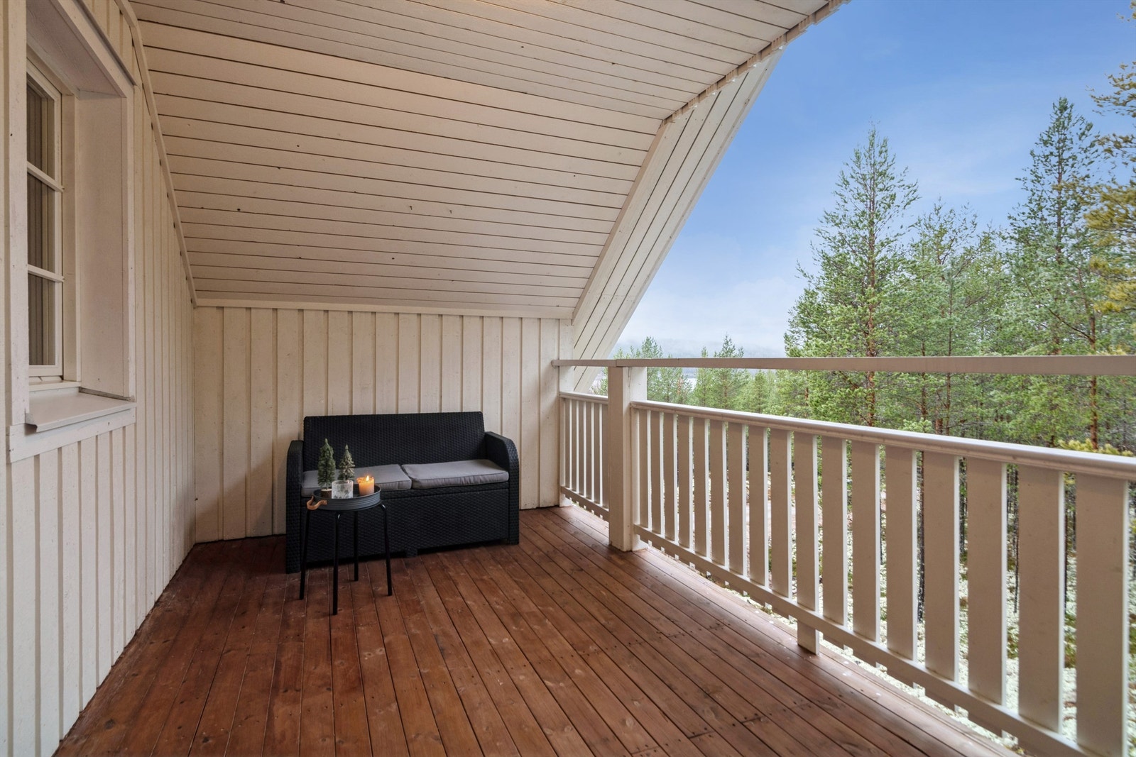 Overbygget balkong i loftetasjen. Galleribilde