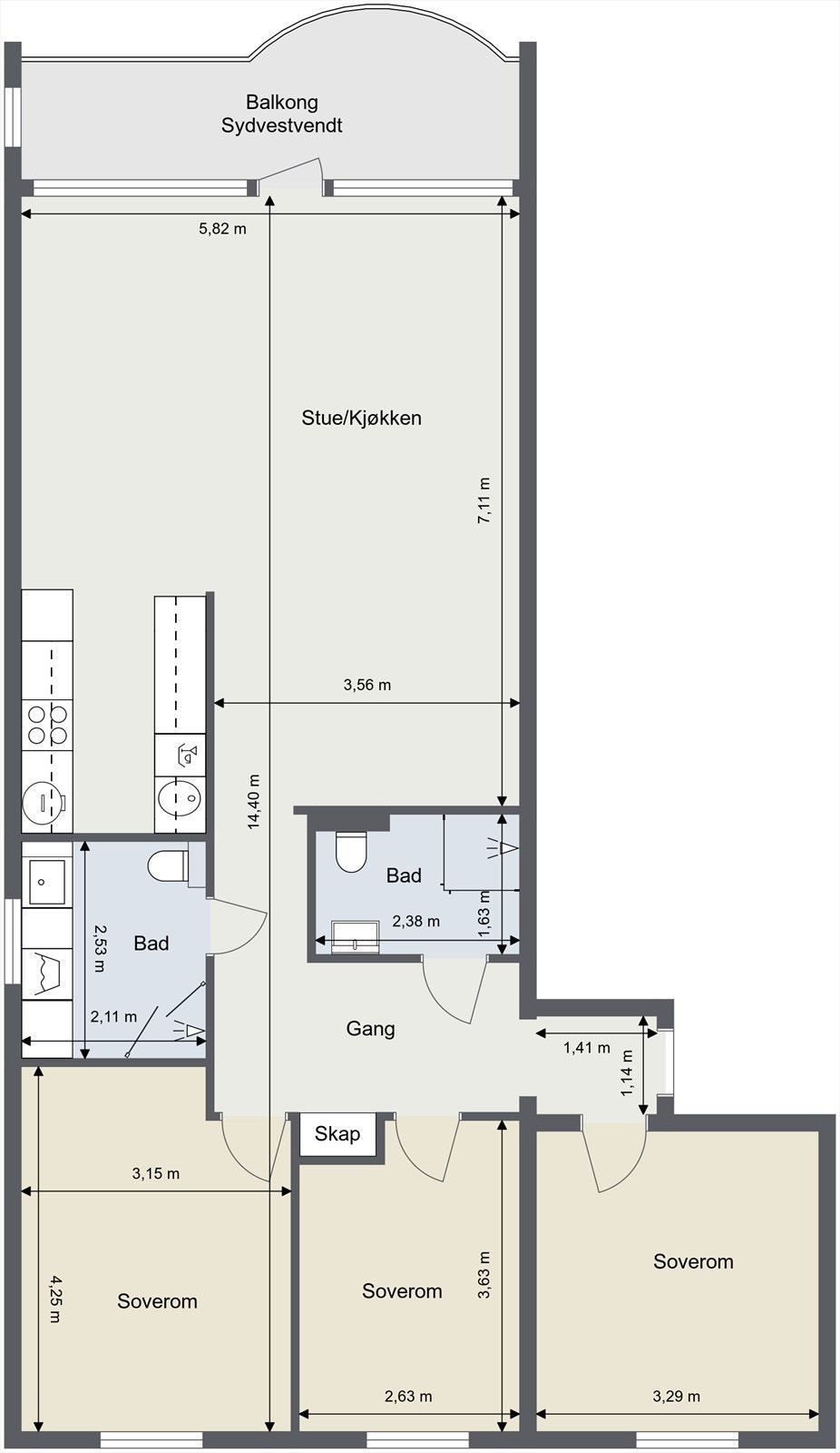 Planskisse. Galleribilde