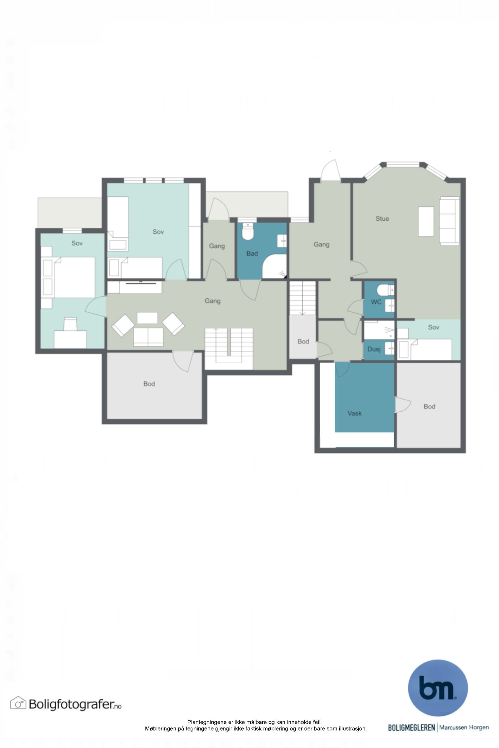 Planløsning u.etg Galleribilde