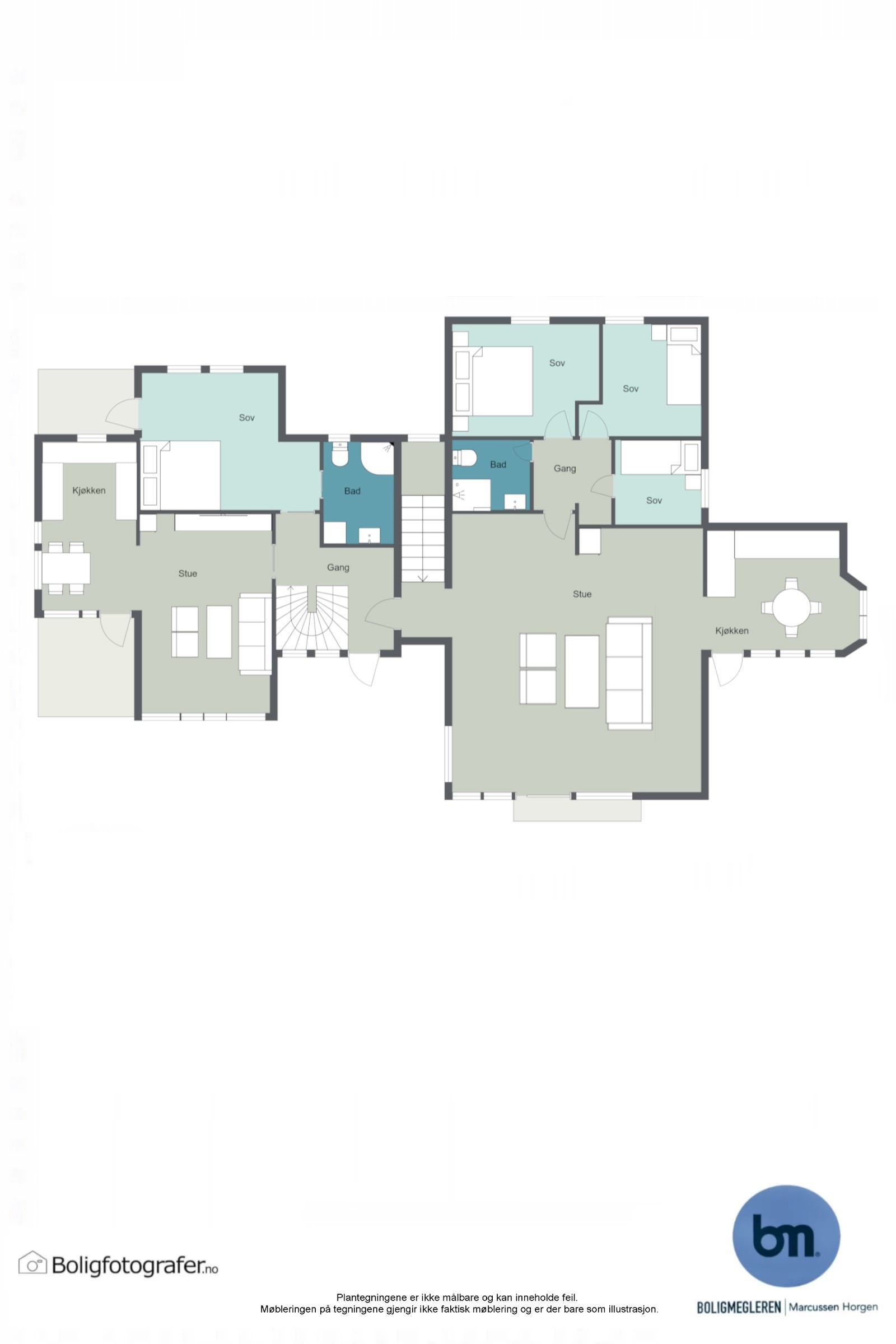 Planløsning 1.etg Galleribilde