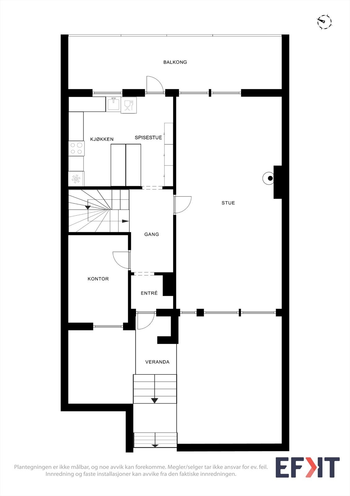 Plantegning hovedetasjen Galleribilde
