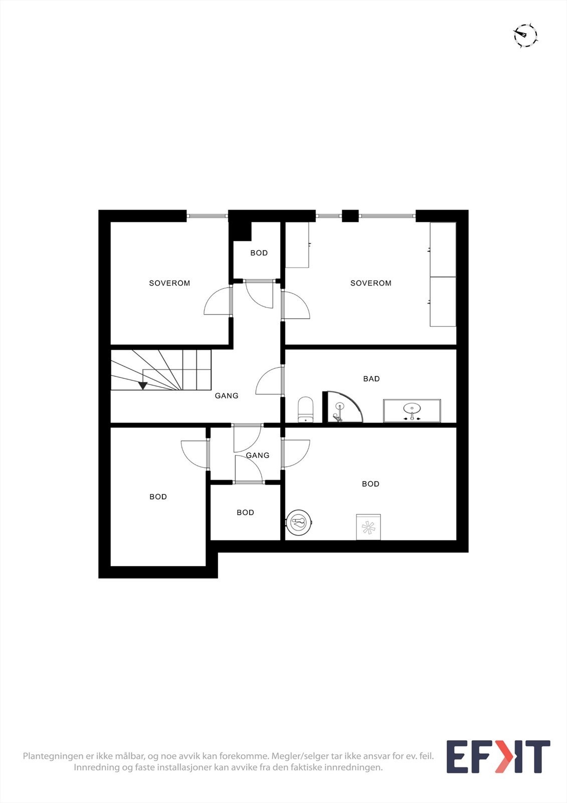 Plantegning underetasjen. Galleribilde