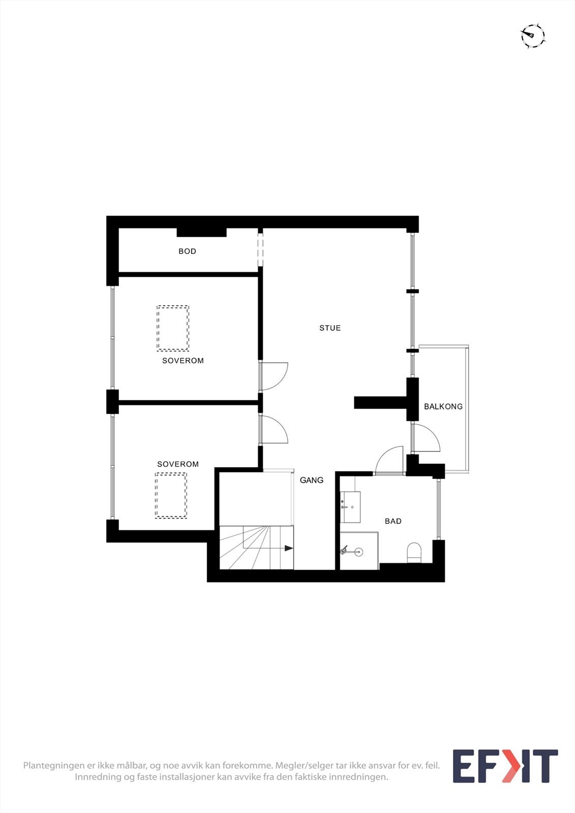 Plantegning av 3 etg. Galleribilde