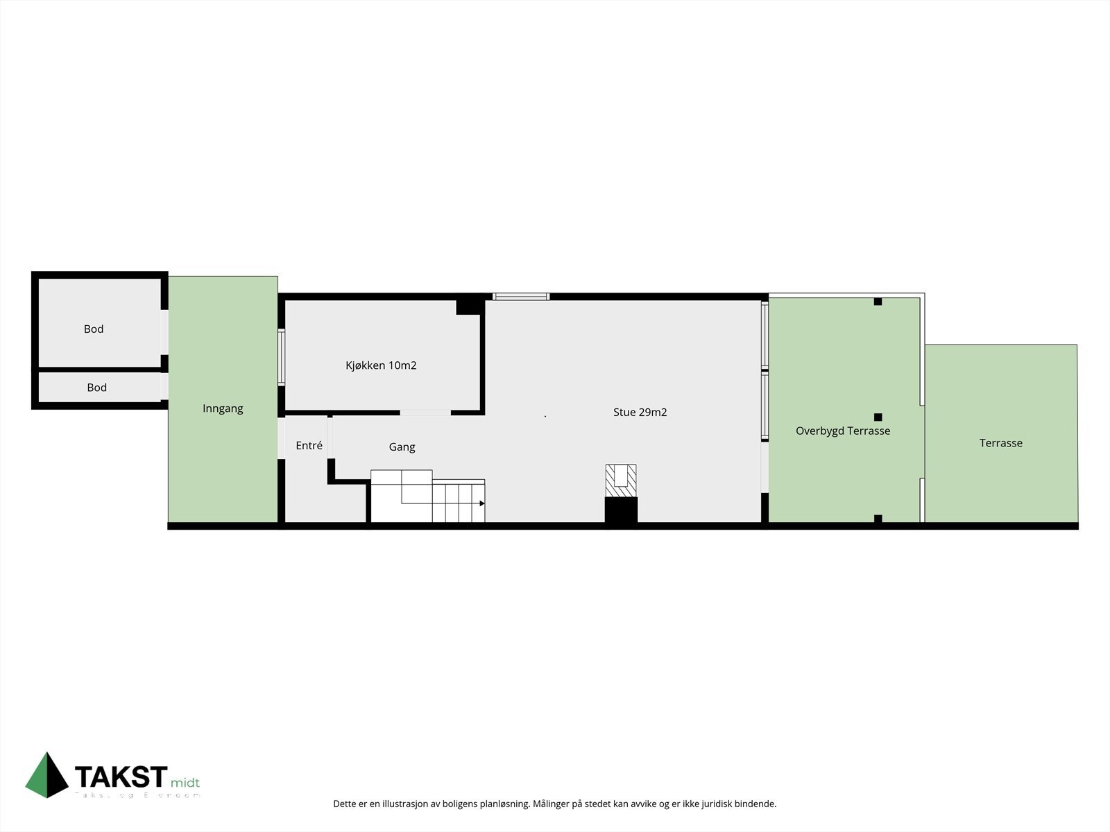 Plantegning 1.etg. Galleribilde