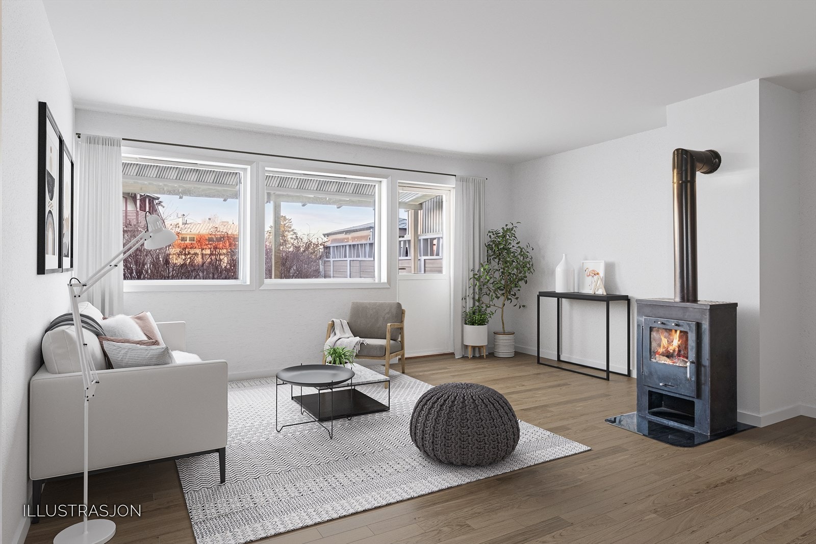 Digital møblering - illustrasjon Galleribilde