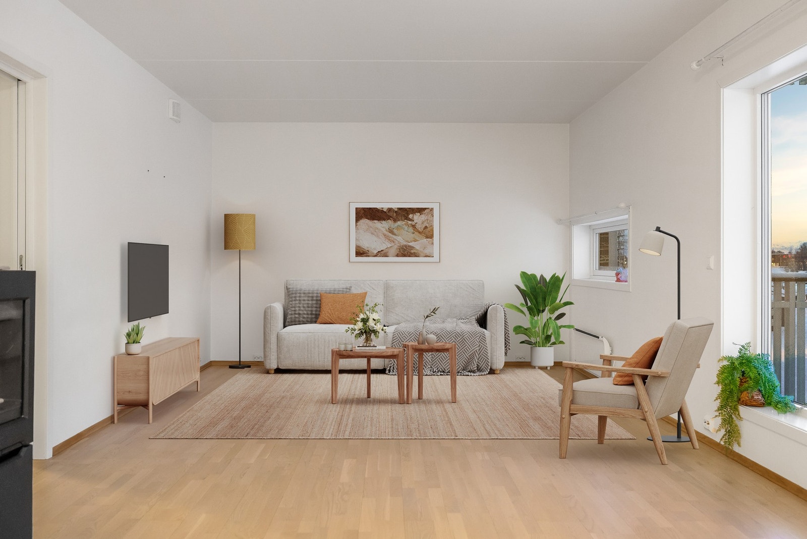 Leiligheten har en god beliggenhet i byggets 2. etasje og inneholder stue, kjøkken, bad, to soverom, bod og entre. Galleribilde