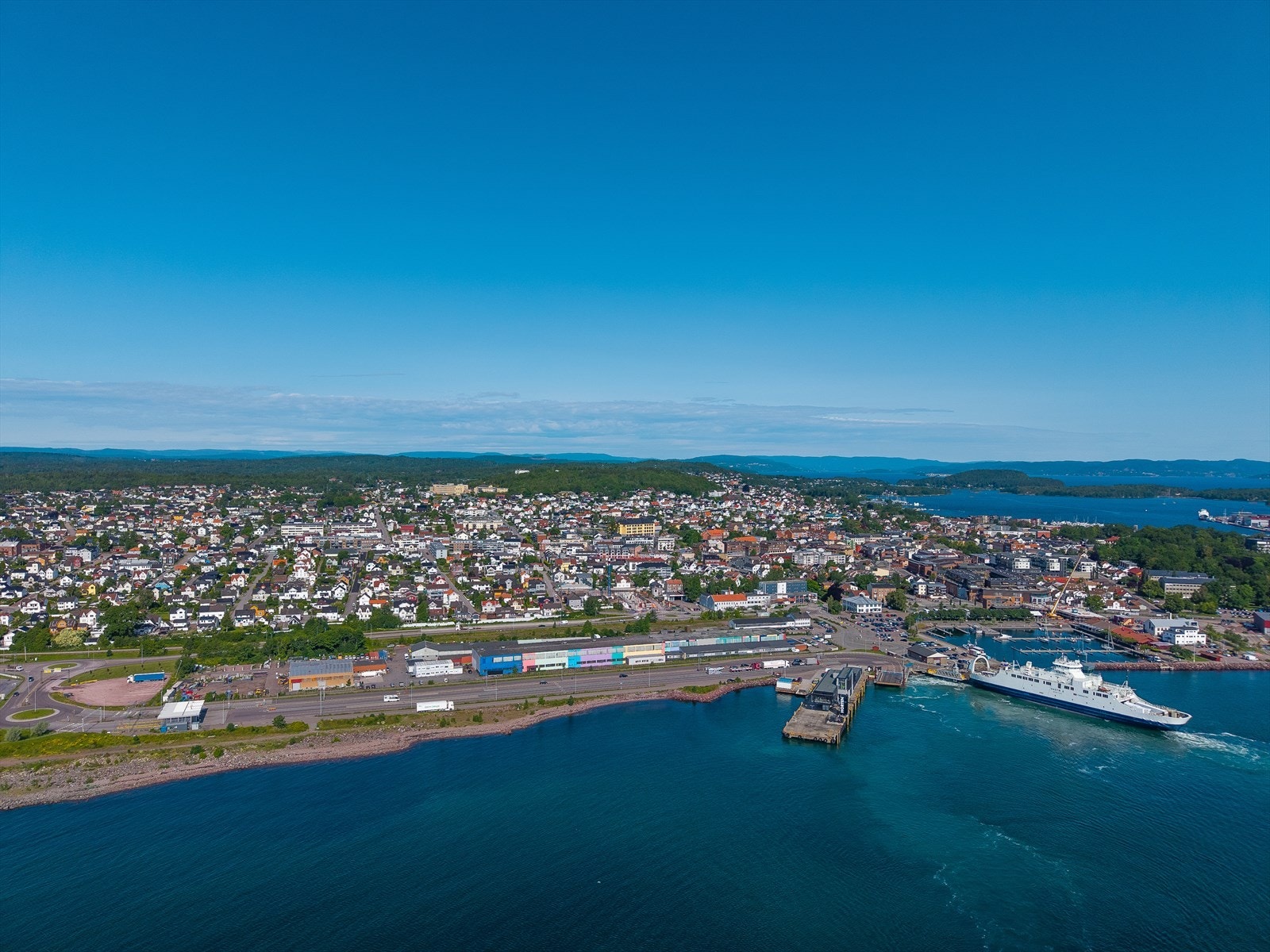Horten sett fra lufta. Galleribilde