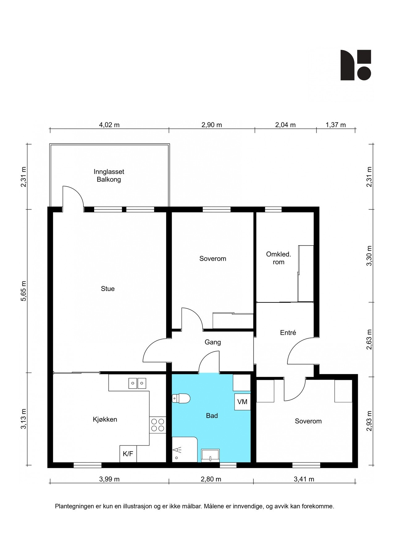 Plantegning Galleribilde
