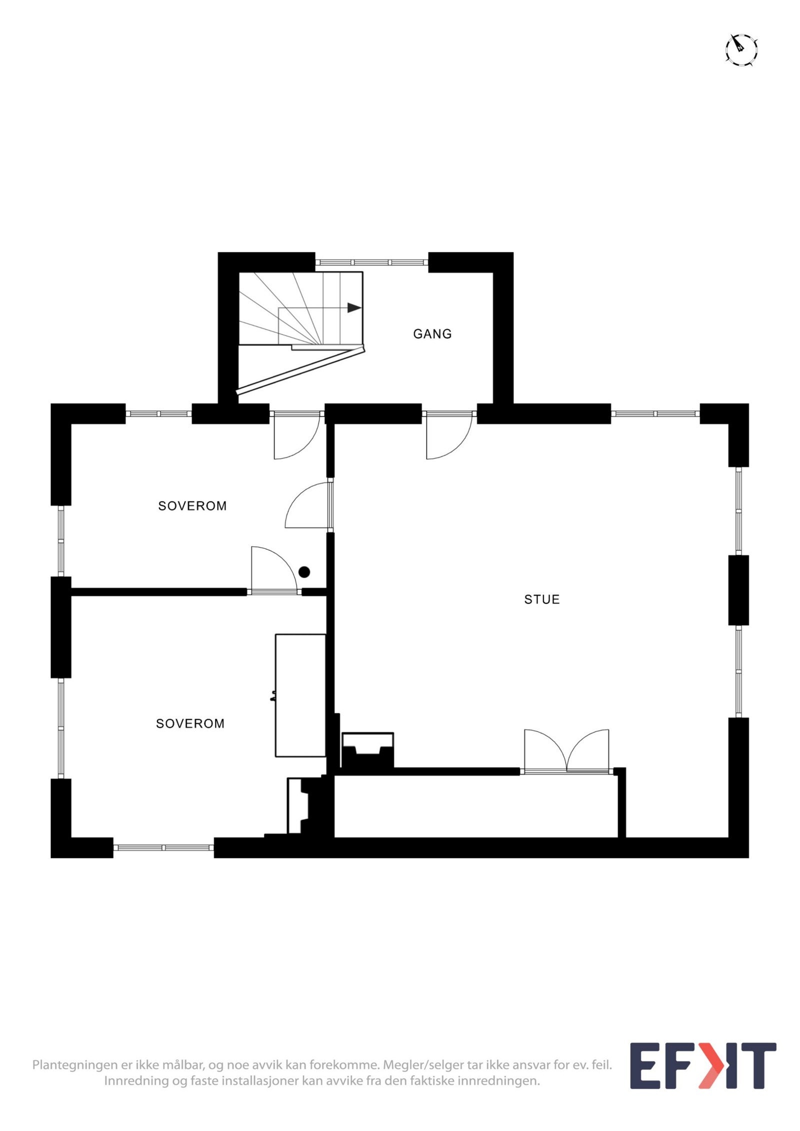 Kvålevegen 6 - Plantegning 2. etasje Galleribilde