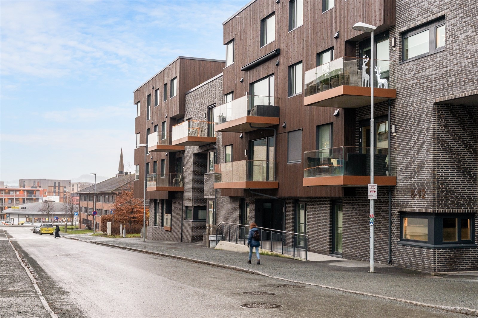 Fra her har man gangavstand til praktisk talt man trenger i hverdagen. City Lade, dagligvarebutikker, kollektiv transport, Ladestien m.m. Galleribilde