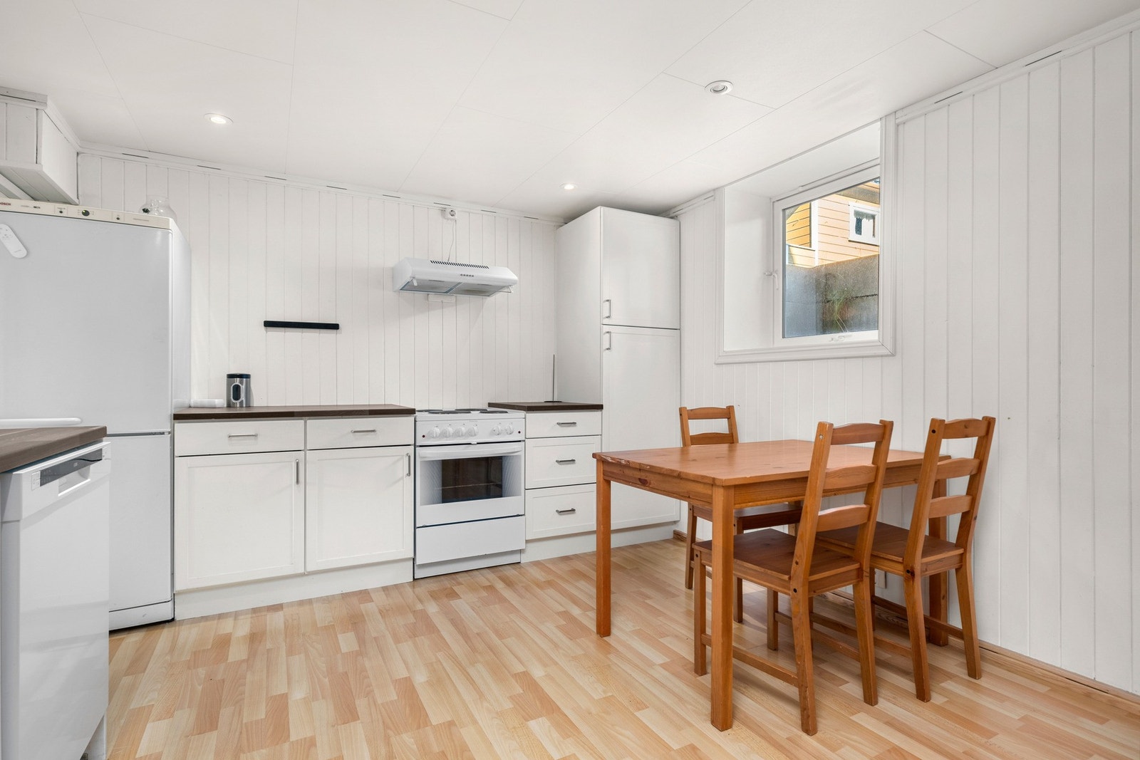 Spisegruppen finner sin naturlige plass på kjøkkenet. Galleribilde