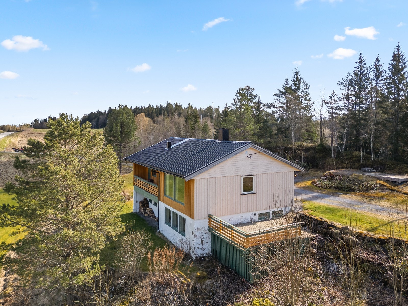 Fasade mot vest. Galleribilde