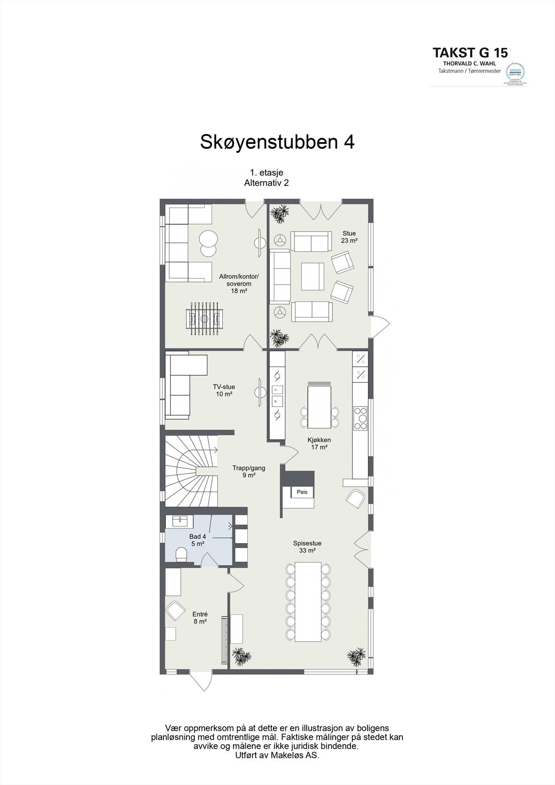 Alternativ planløsning Galleribilde