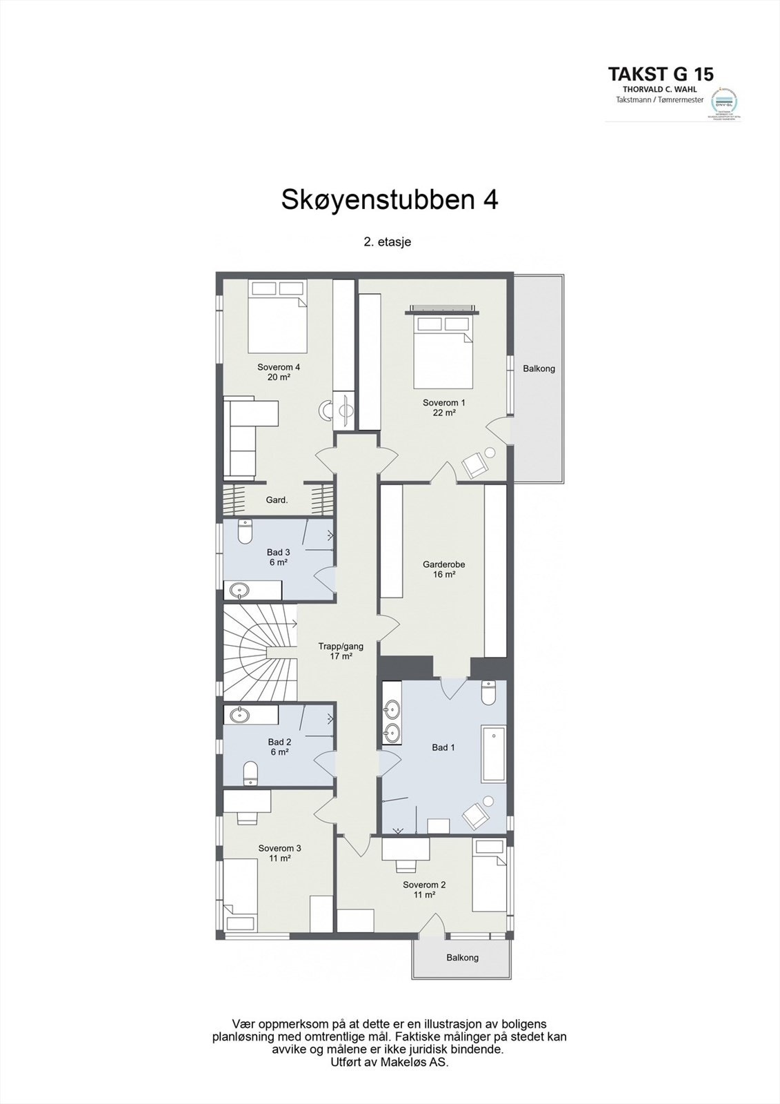 Plantegning 2. etasje Galleribilde