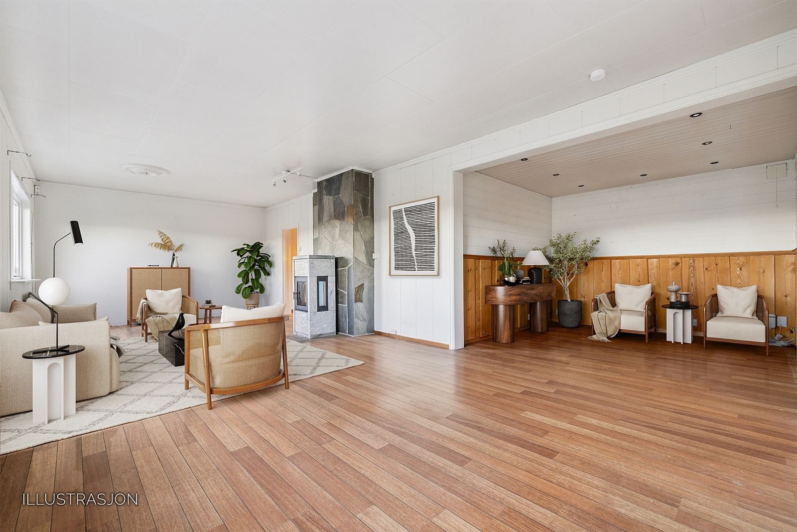 Digitalt redigert stuebilde Galleribilde